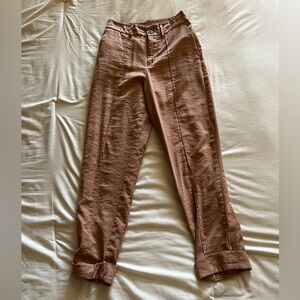 Brown capri pants